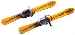 Лыжи детские Vikers с палками 70 см желтые